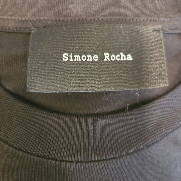 Simone Rocha Black Tulle & Lace Tiered Dress - Picture 11 of 12